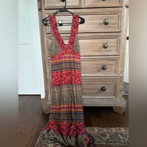 Bohemian Maxi Dress with Vivid Patterns